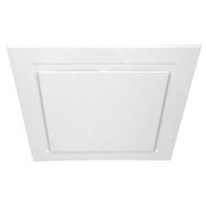 Bathroom Fan Square Fascia  - White